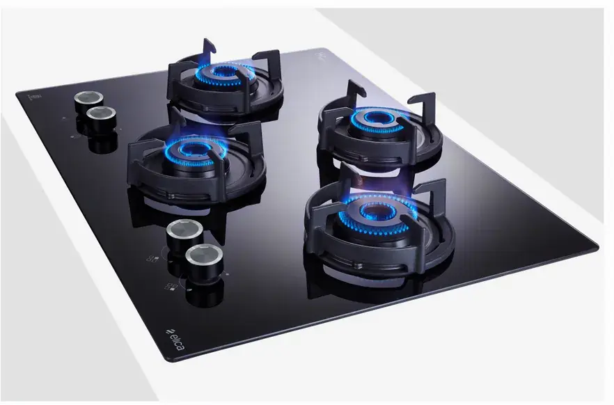 Elica Flexi 470 Lotus IND HD Brass (4 Burner, 70 cm)